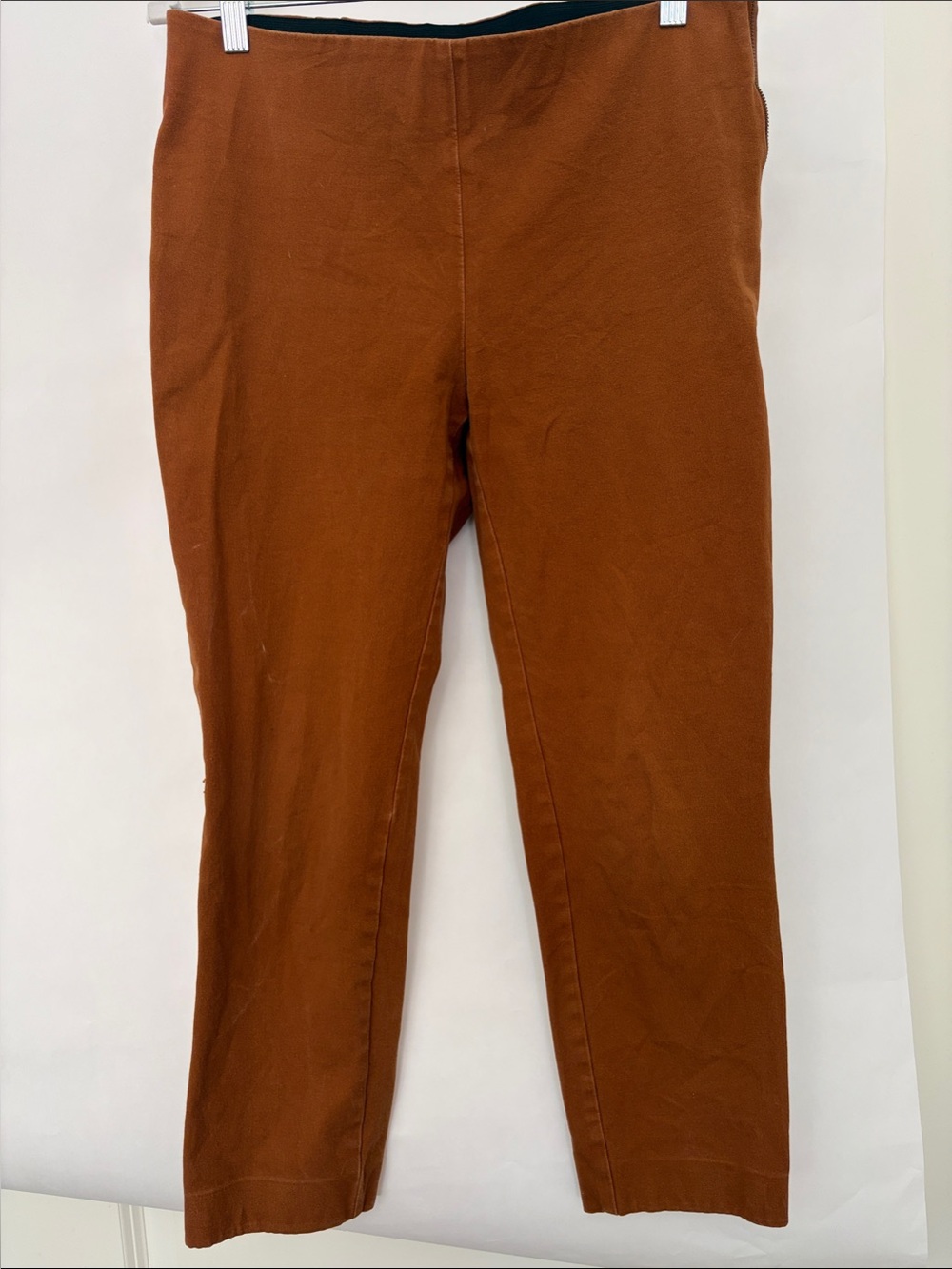 a new day Rust Orange Women's Side Zipper Cropped Pants